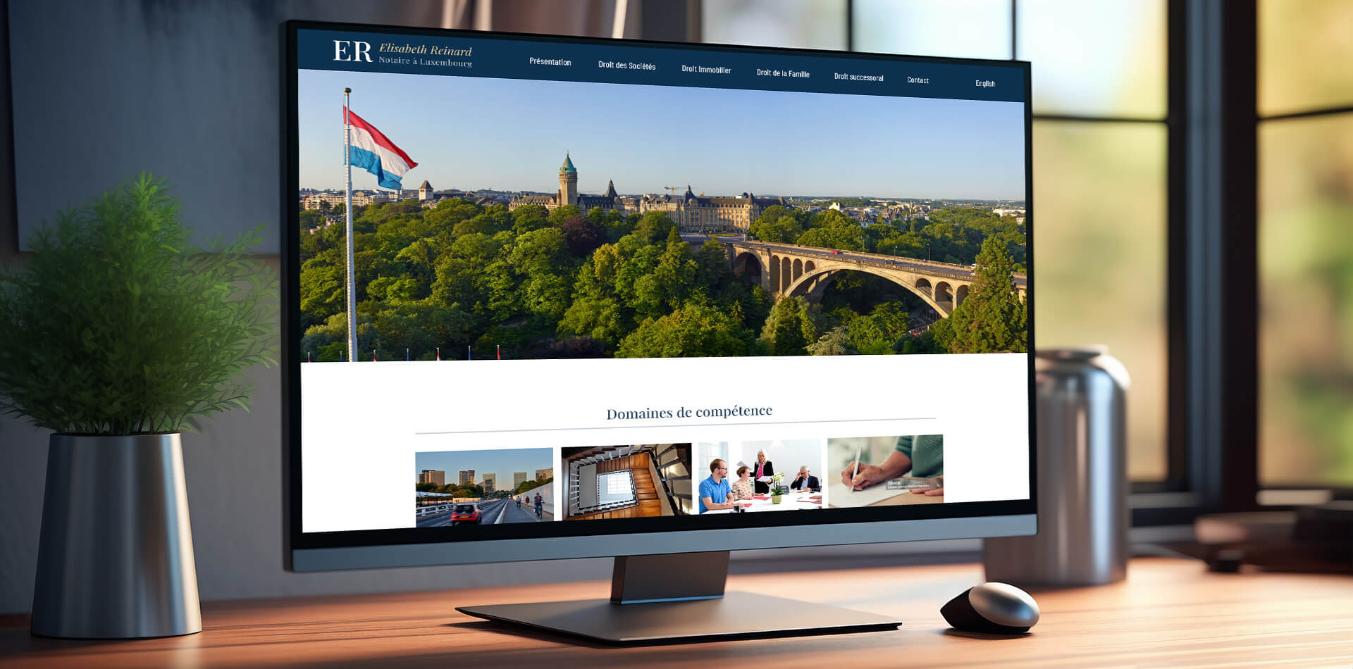conception et réalisation site internet notaire à Luxembourg