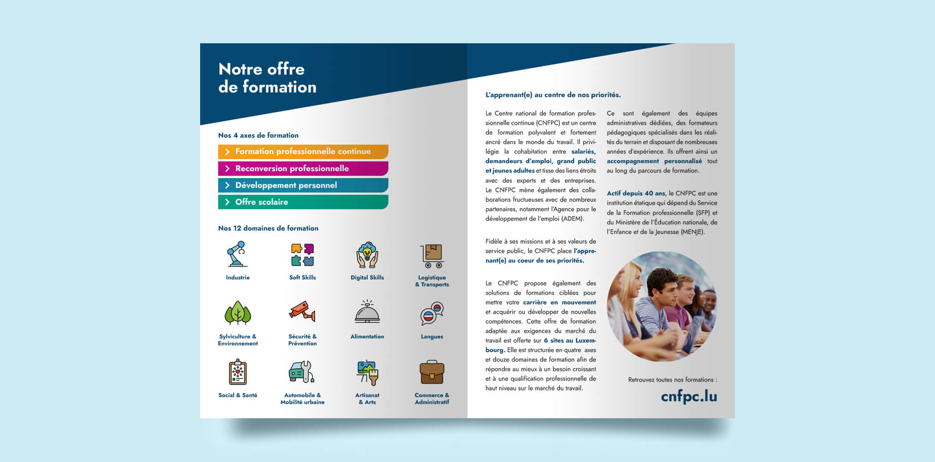 réalisation brochure pour le CNFPC