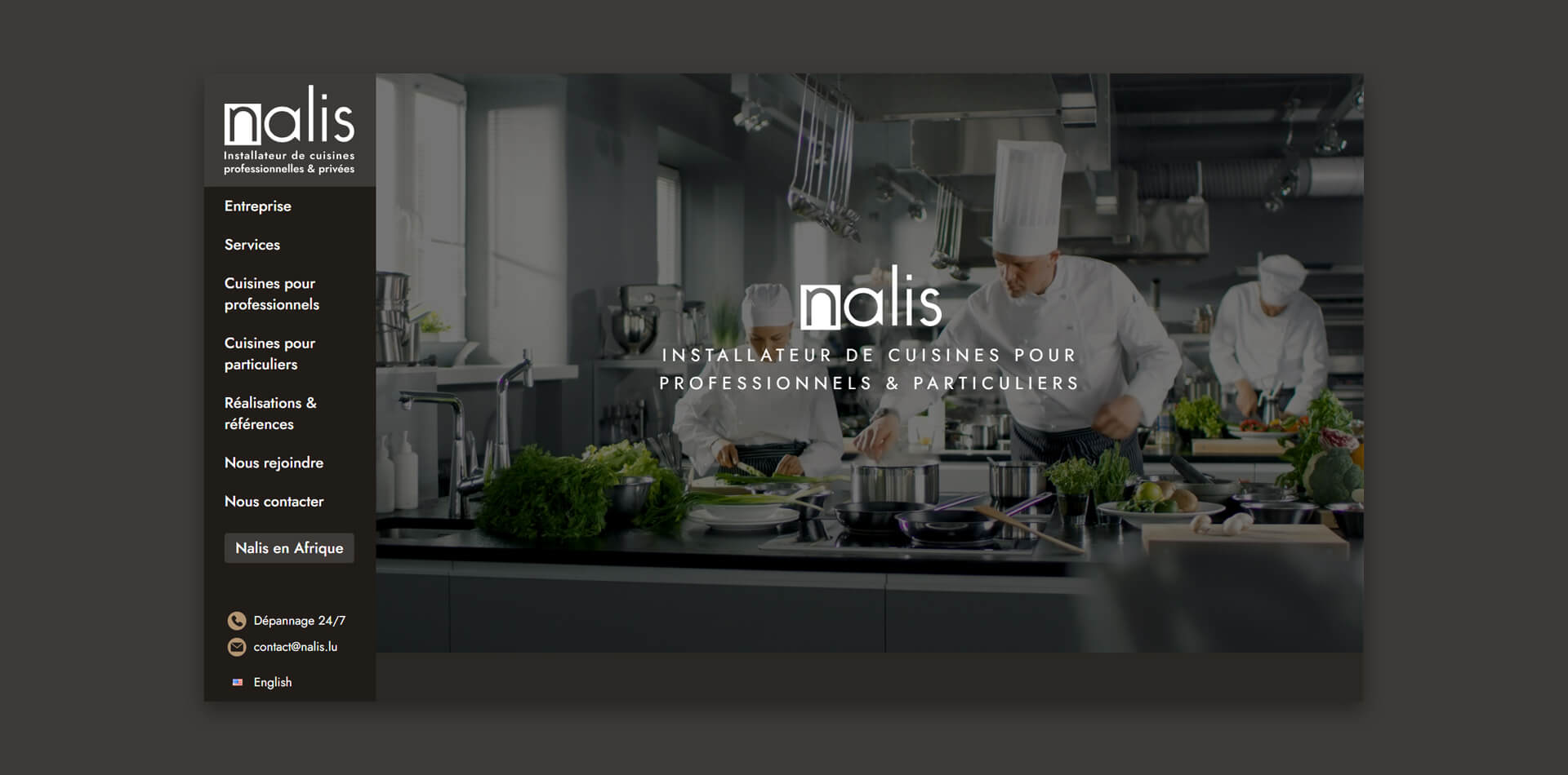 Nalis cuisines webdesign site internet